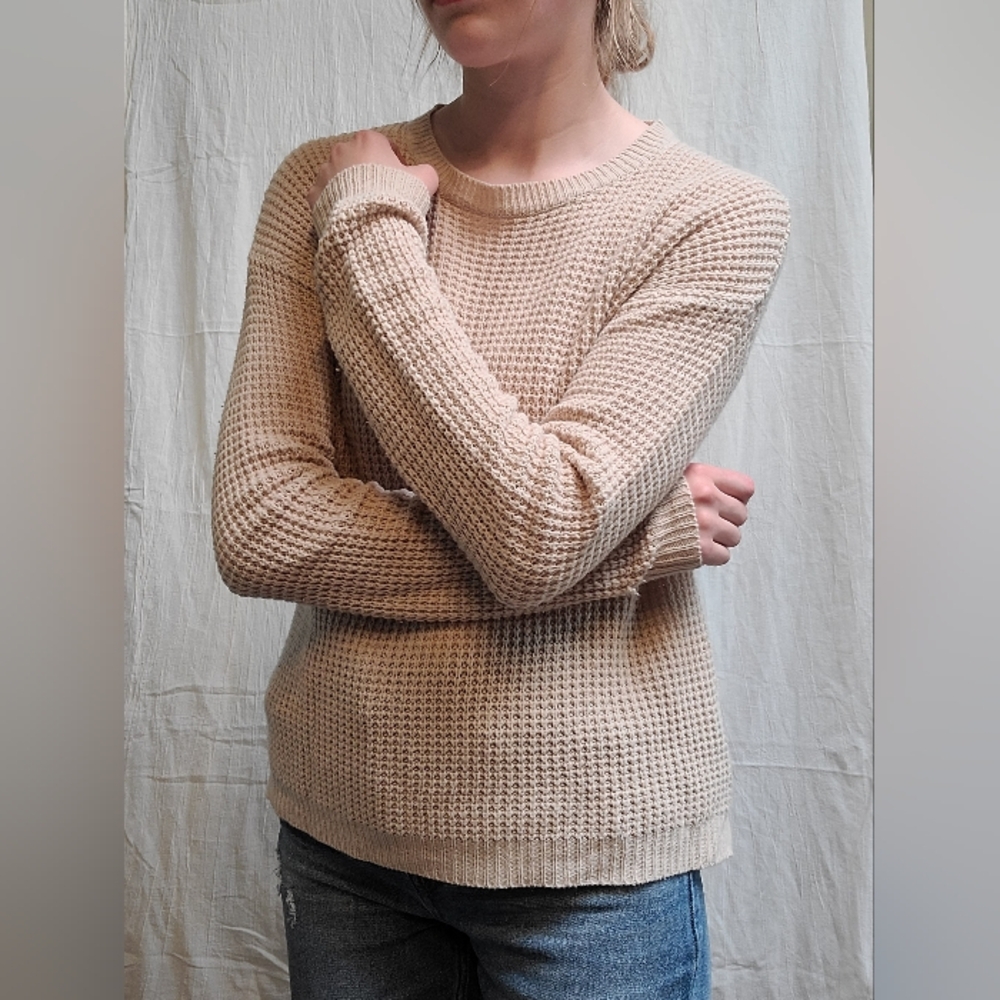 Cozy Textured Crew Neck Sweater